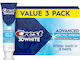 Crest 3D White Advanced Arctic Fresh Toothpaste for Whitening, Cavities & Plaque 3x93ml93gr
