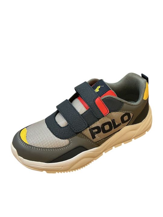 Polo Παιδικά Sneakers με Σκρατς Γκρι