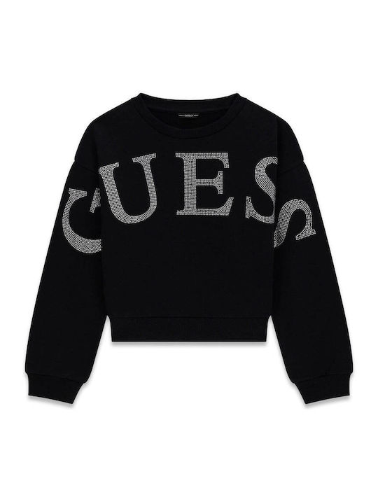 Guess Детски суичър Черен
