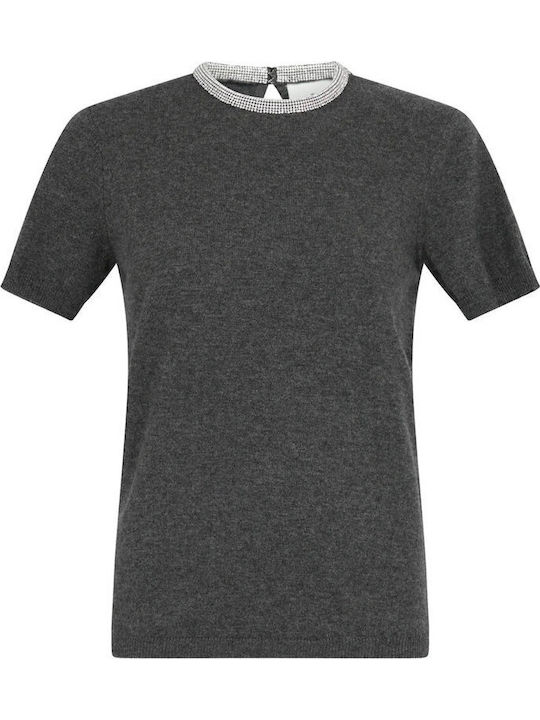 Damen Bluse Dunkelgrau