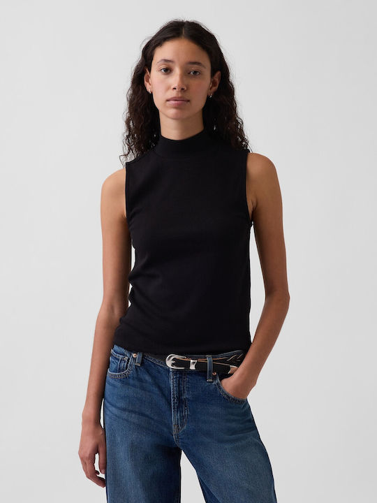 GAP Women's Crop Cotton Sleeveless Striped Blac...