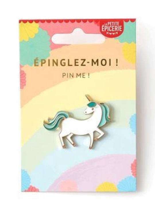 La Petite Épicerie Brosche aus Stoff Schwarz