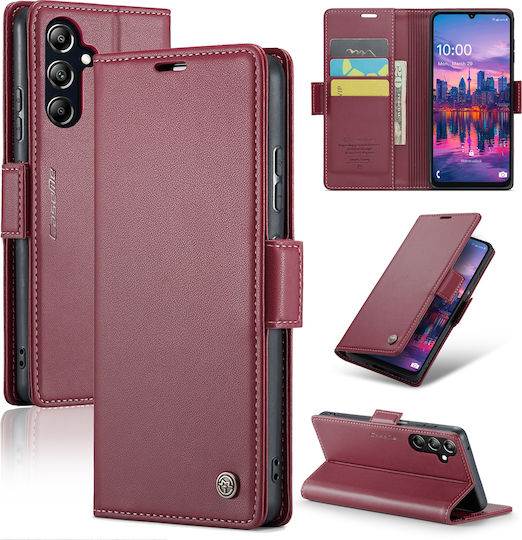 Caseme 023 Samsung Galaxy A16 5G RFID Wallet Leather Case Red
