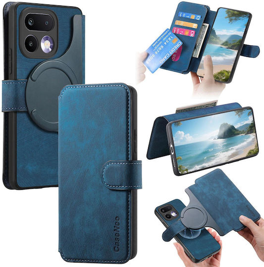 Caseneo Realme 16 Pro 5g Θήκη Retro Leather Πορτοφόλι Blue