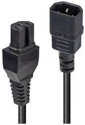 Lindy IEC C14 - IEC C15 Netzkabel 5m Schwarz