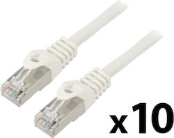 Lanberg Patchcord Pcf6-20cc-0200-w F Utp 6 Cca Pvc White 2m 26awg Set 10 Pieces Lanberg Patchcord Pcf6-20cc-0200-w F Utp 6 Cca Pvc White 2m 26awg Set 10 Pieces