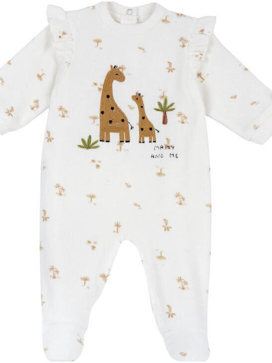 Chicco Velvet White Onesie