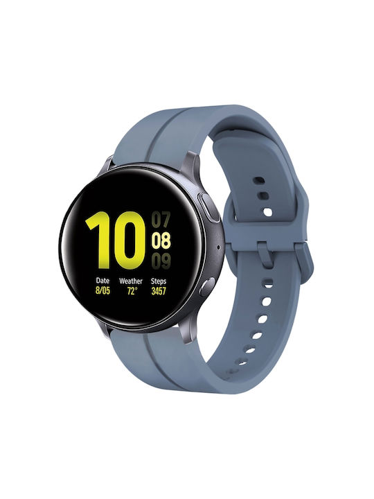 Samsung Galaxy Watch Active 2 40mm 20mm Loop Silicone Watch Band Navy Blue