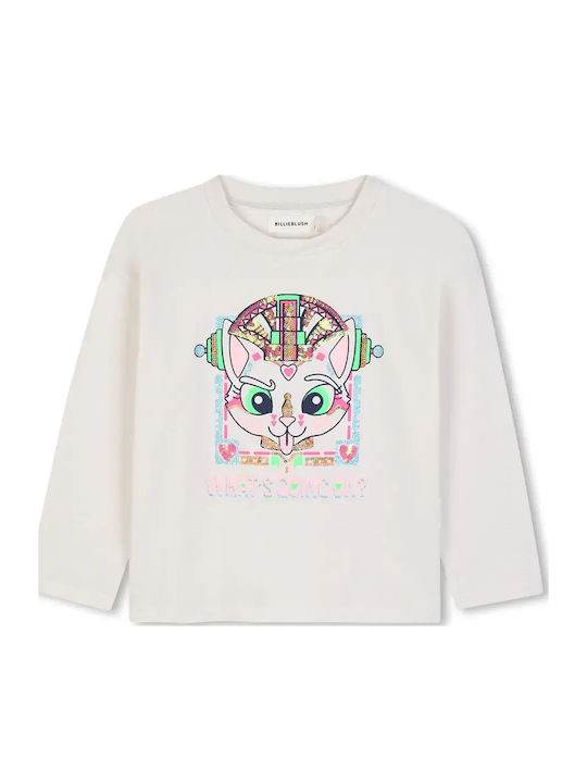 Kids Long-sleeved Ecru Top