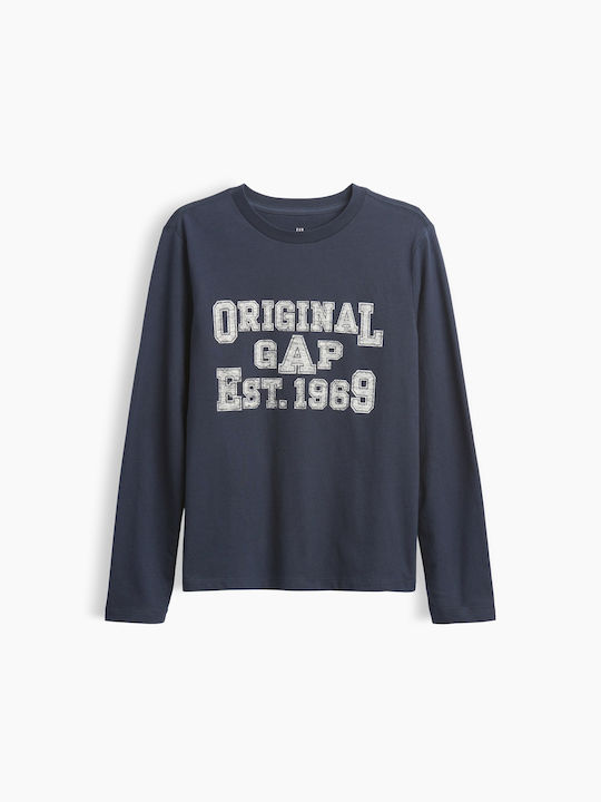GAP Kids Top Long-sleeved Vintage Navy