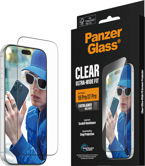 Panzerglass Screen Protector Apple Iphone 18 Pro 17 Pro Ultra-wide Fit W Easyaligner