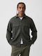 Long Sleeve Denim Shirt Tweed Green