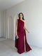Summer Dress for Wedding Christening with Tulle Burgundy