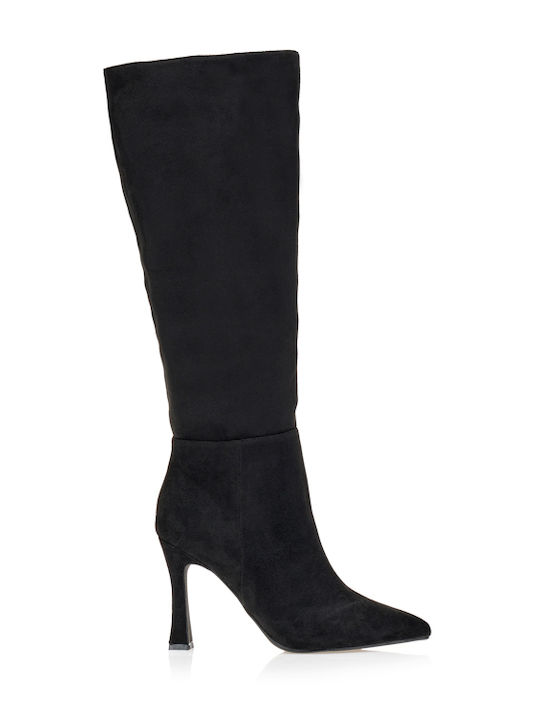 Tsoukalas Wildleder Damenstiefel mit Hohem Absa...