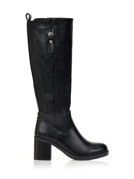 Women's Boots with Mid Heel Black