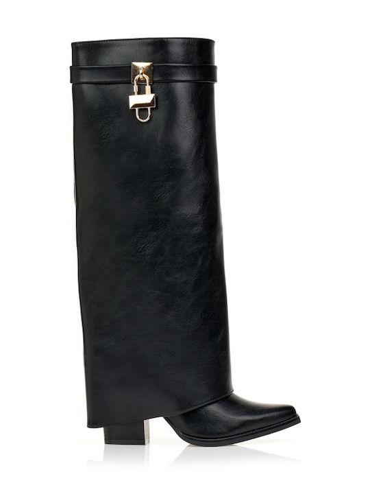 Damenstiefel mit Hochabsatz Schwarz