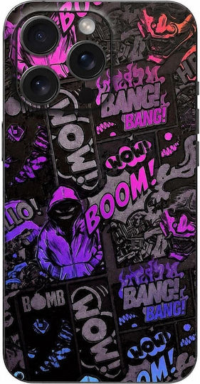 Iphone 15 Pro Selbstklebende Schutzfolie für Handy-Rückseiten Gams Premium Vinyl Skin Rückplatte 3d Neonbomb Gams-vnl-skin-3dnb-001-076