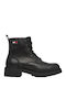 Leather Women's Ankle Boots Black