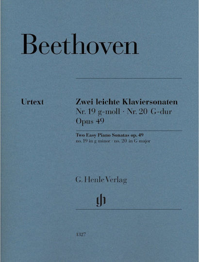 G Henle Verlag Ludwig Van Beethoven Two Easy Piano Sonatas No 19 No 20 G Minor G Major Op 49 No 1 No 2