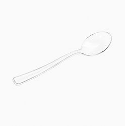 Party Spoons Transparent 12 Pieces