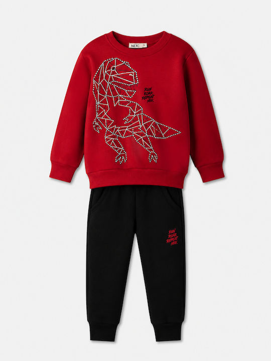 Nek Kids Wear Winter Set 2 Pieces Red