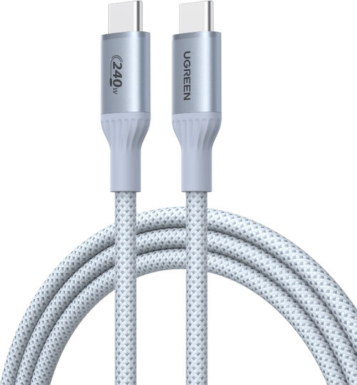 Ugreen L534 Braided USB 2.0 Cable USB-C male - USB-C 240W PD Μπλε 1m 75731