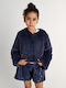 Kids Short Blue Fur