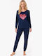 Comfort Summer Women's Pyjamas Set Blue Girl