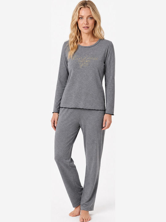 Comfort Summer Women's Pyjamas Set Grey