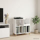 vidaXL Мебел Hi-Fi Бял 39.5x82x82.5cm