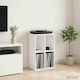 vidaXL Hi-Fi Furniture White 36.5x44.5x74.5cm