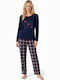 Comfort Summer Women's Pyjamas Set Blue