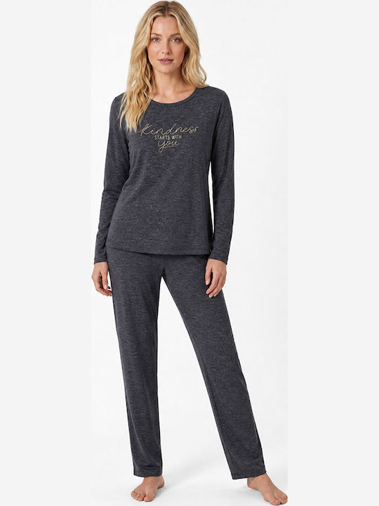 Comfort Summer Women's Pyjamas Set Anthracite