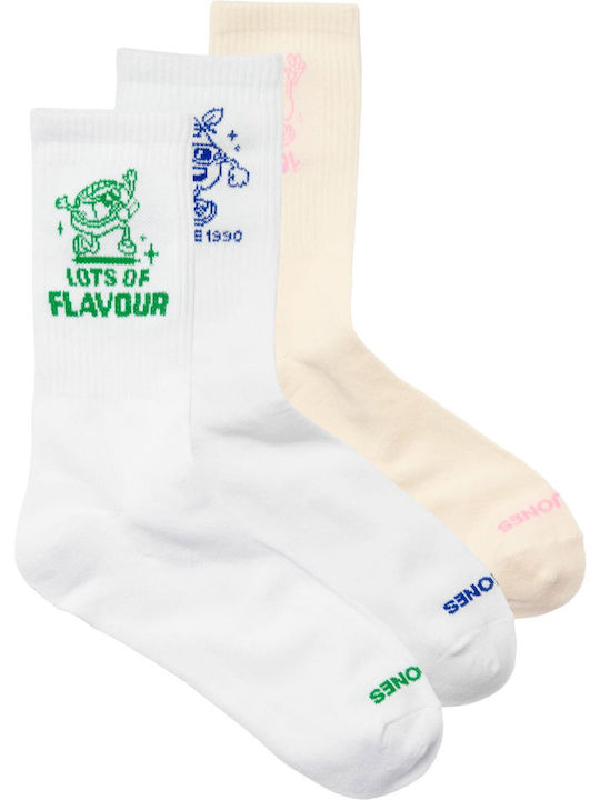 Jack & Jones Tennis Socks White 3 Pairs