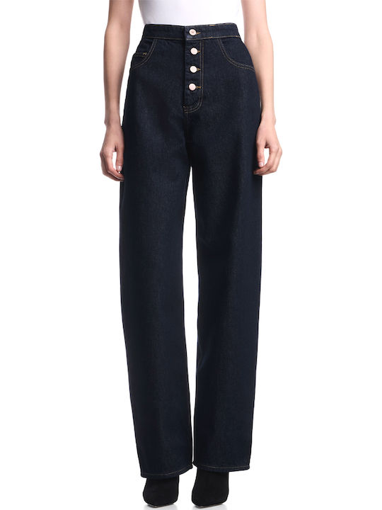 Emporio Armani Hochbund Damen Jeans Hose in Entspannte Passform