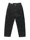 High Rise Women's Jean Pants in Mom Fit Black