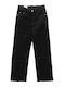 High Rise Women's Jean Pants in Wide Leg Black