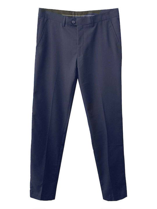 Men's Suit Trousers Relaxed Fit Blue