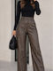 Women's High Rise Leather Pantaloons Chocolate