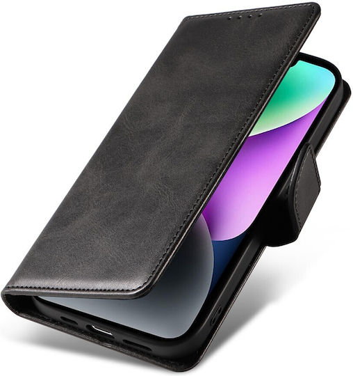 Wallet Piele Artificială Neagră (Honor 400 Smart)