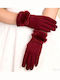 Burgundische Damen Handschuhe