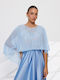 RichgirlBoudoir Women's Light Blue Shawl