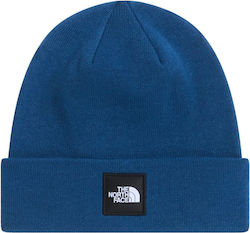 The North Face Dock Worker Recycled Beanie Unisex Σκούφος Πλεκτός σε Μπλε χρώμα