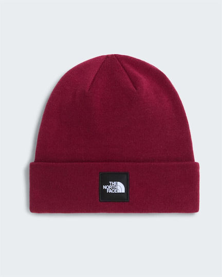 Dock Worker Recycled Beanie Unisex Mütze Geflecht in Burgundischer Farbe
