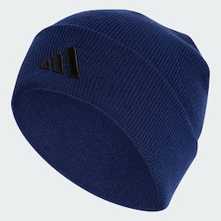 adidas New Logo Beanie Unisex Σκούφος Πλεκτός σε Μπλε χρώμα