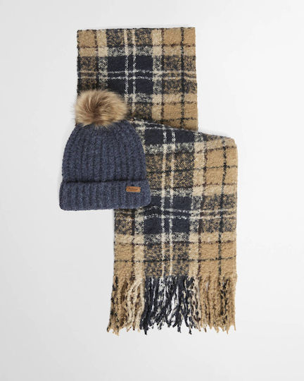 Damen Strick-Beanie in Blau