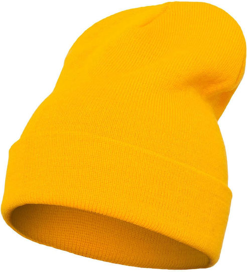 Beanie Unisex Beanie Knitted in Gold Colour