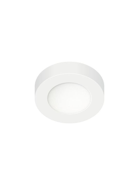 Spot Light Πλαφονιέρα Οροφής Λευκή με Ενσωματωμένο LED