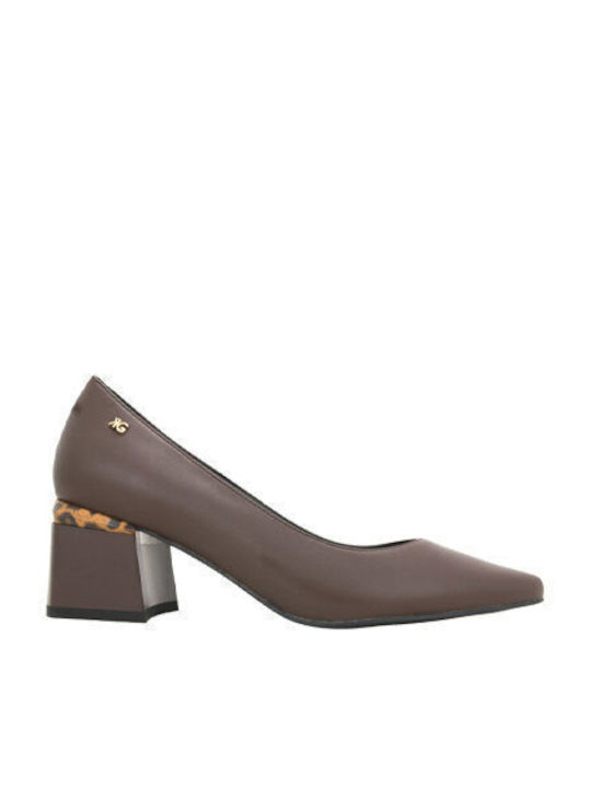 Gianna Kazakou Leder Pumps mit Mittlerem Absatz...