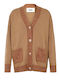 Women's Knitted Brown-Tan Cardigan